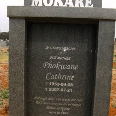 MORARE Phokwane Cathrine 1953-2007