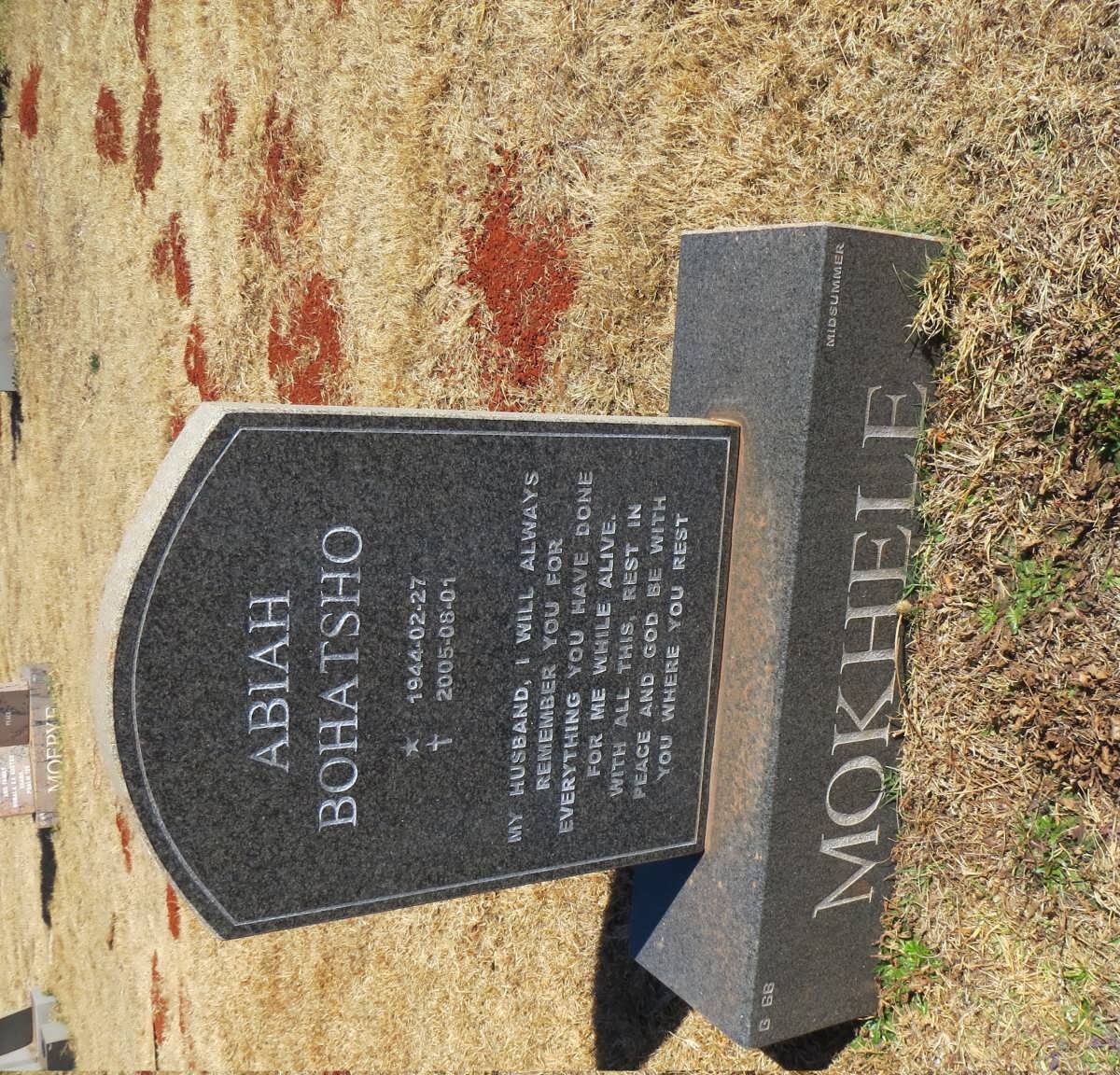 MOKHELE Abiah Bohatsho 1944-2005