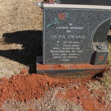 MOLETSANE Oupa Frans 1954-2006