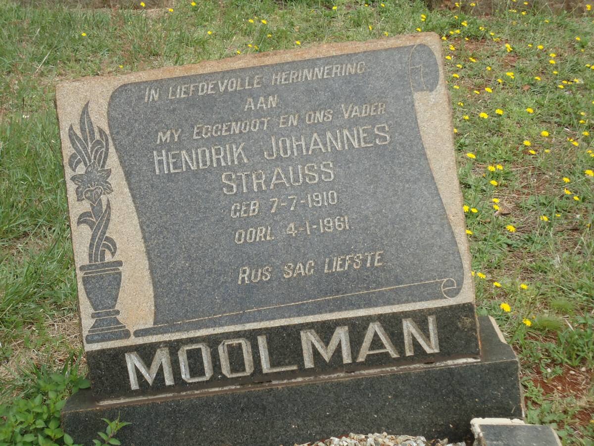 MOOLMAN Hendrik Johannes Strauss 1910-1964