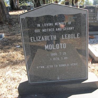 MOLOTO Elizabeth Lebole 1900-1976