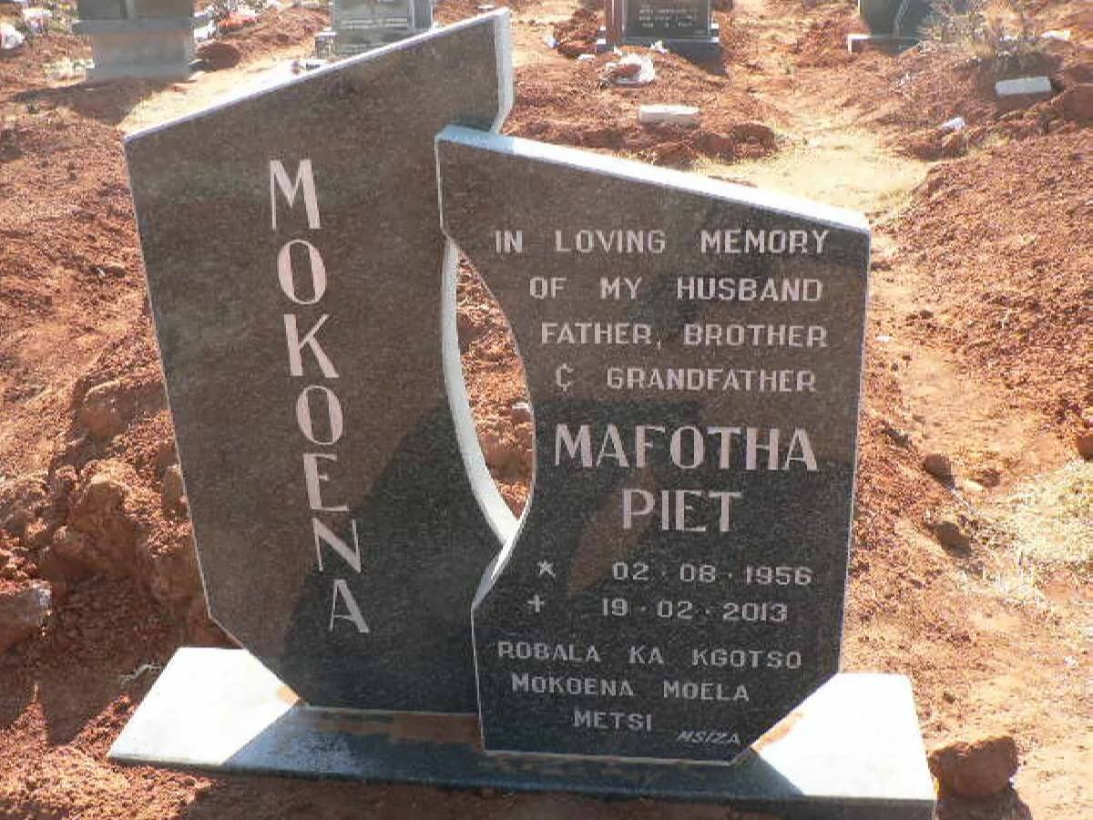 MOKOENA Mafotha Piet 1956-2013
