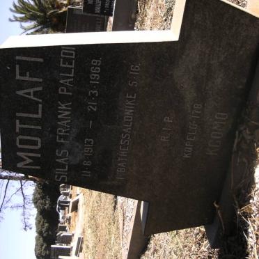 MOTLAFI Silas Frank Paledi 1913-1969