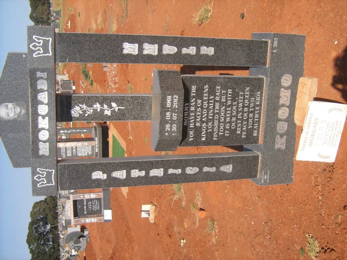 MOKGADI Kgomo Patricia Mmule 1961-2012