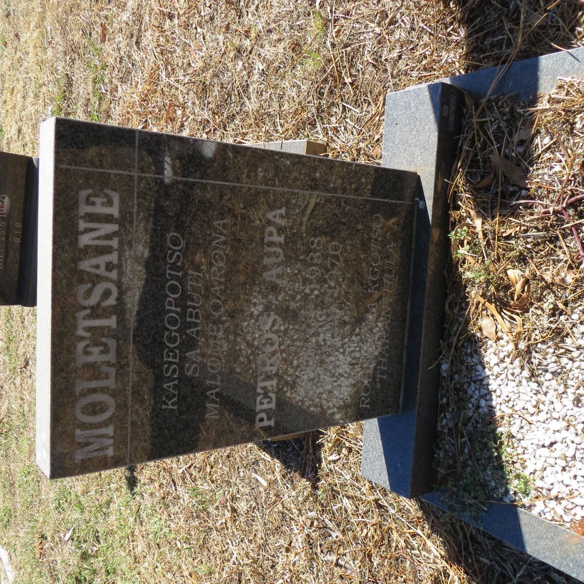 MOLETSANE Petros Aupa 1938-1970