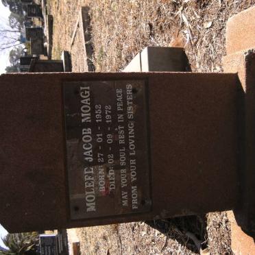 MOAGI Molefe Jacob 1952-1972