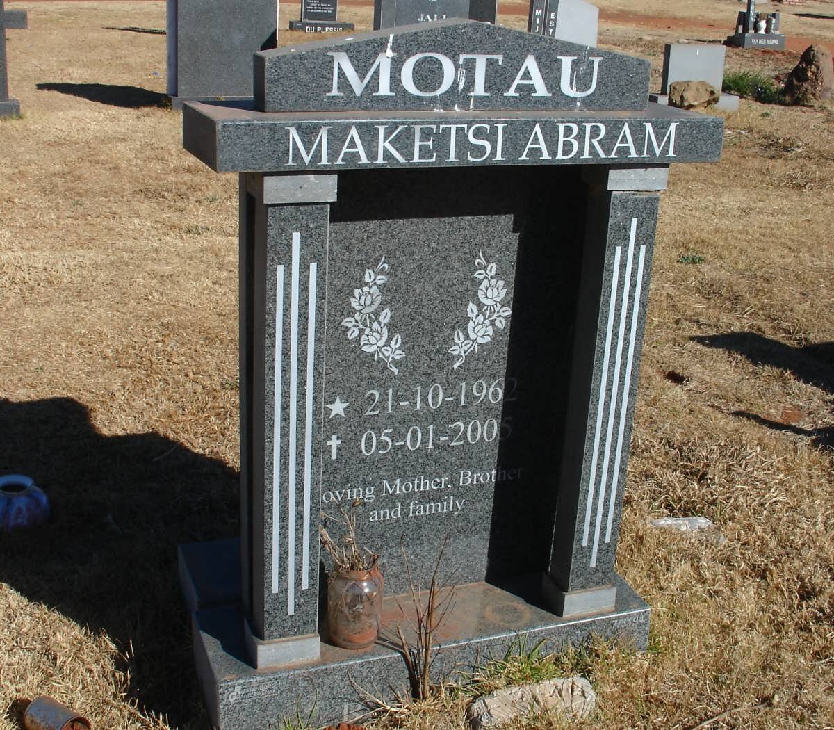 MOTAU Maketsi Abram 1982-2005