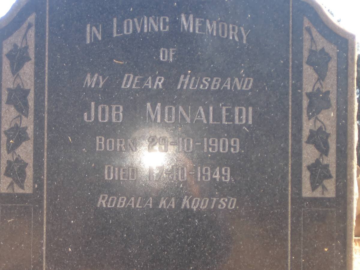 MONALEDI Job 1909-1949