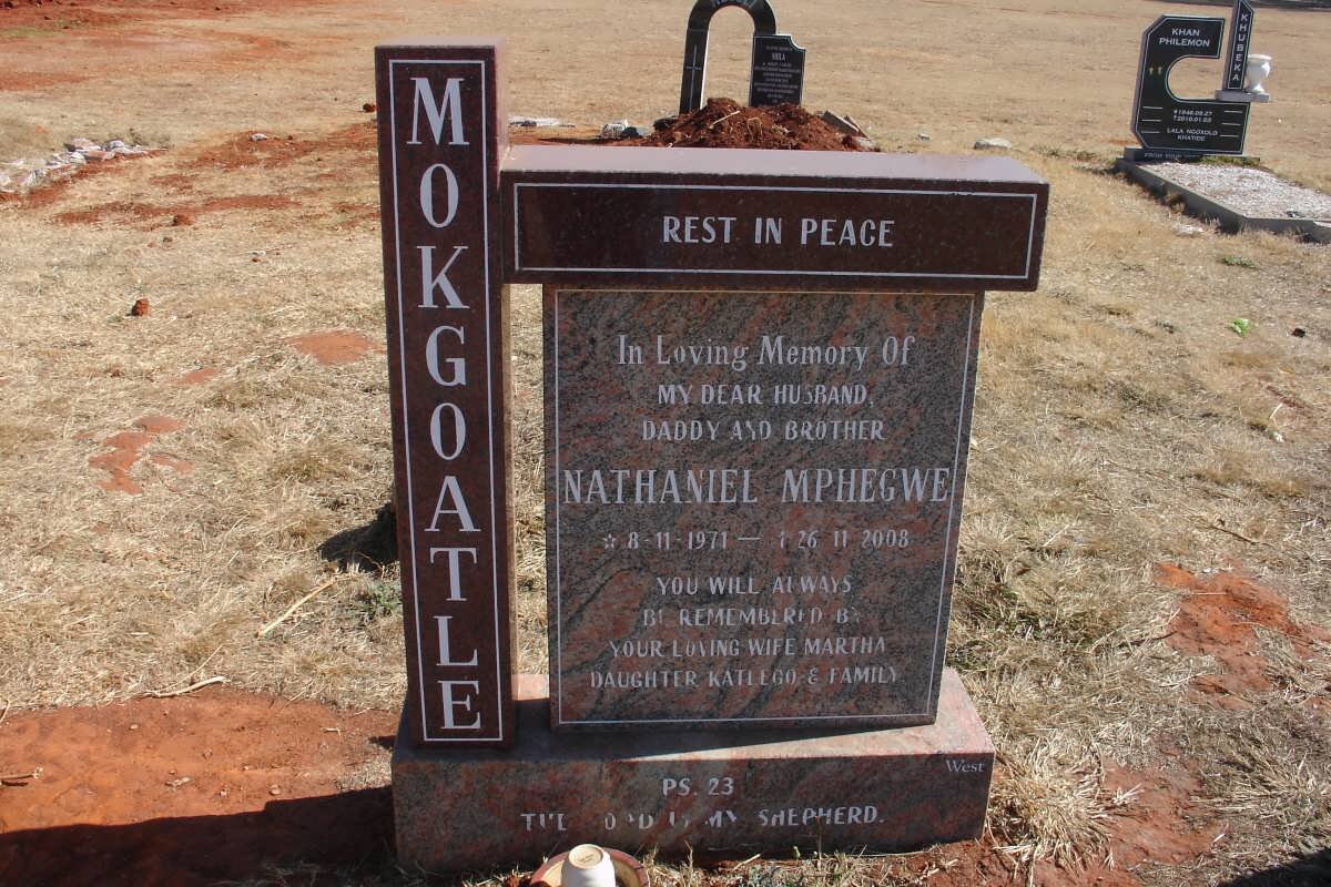 MOKGOATLE Nathaniel Mphegwe 1971-2008