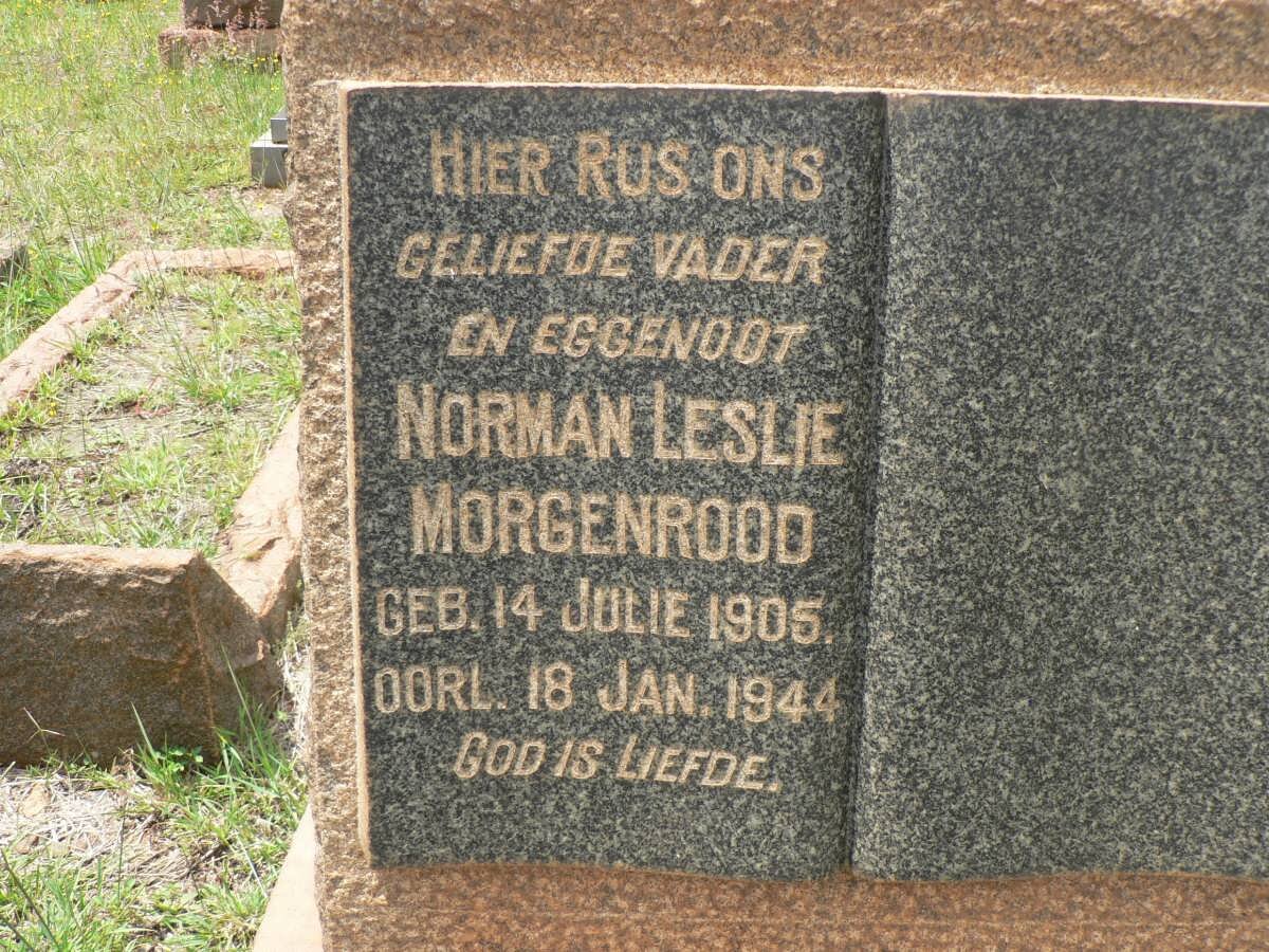 MORGANROOD Norman Leslie 1905-1944