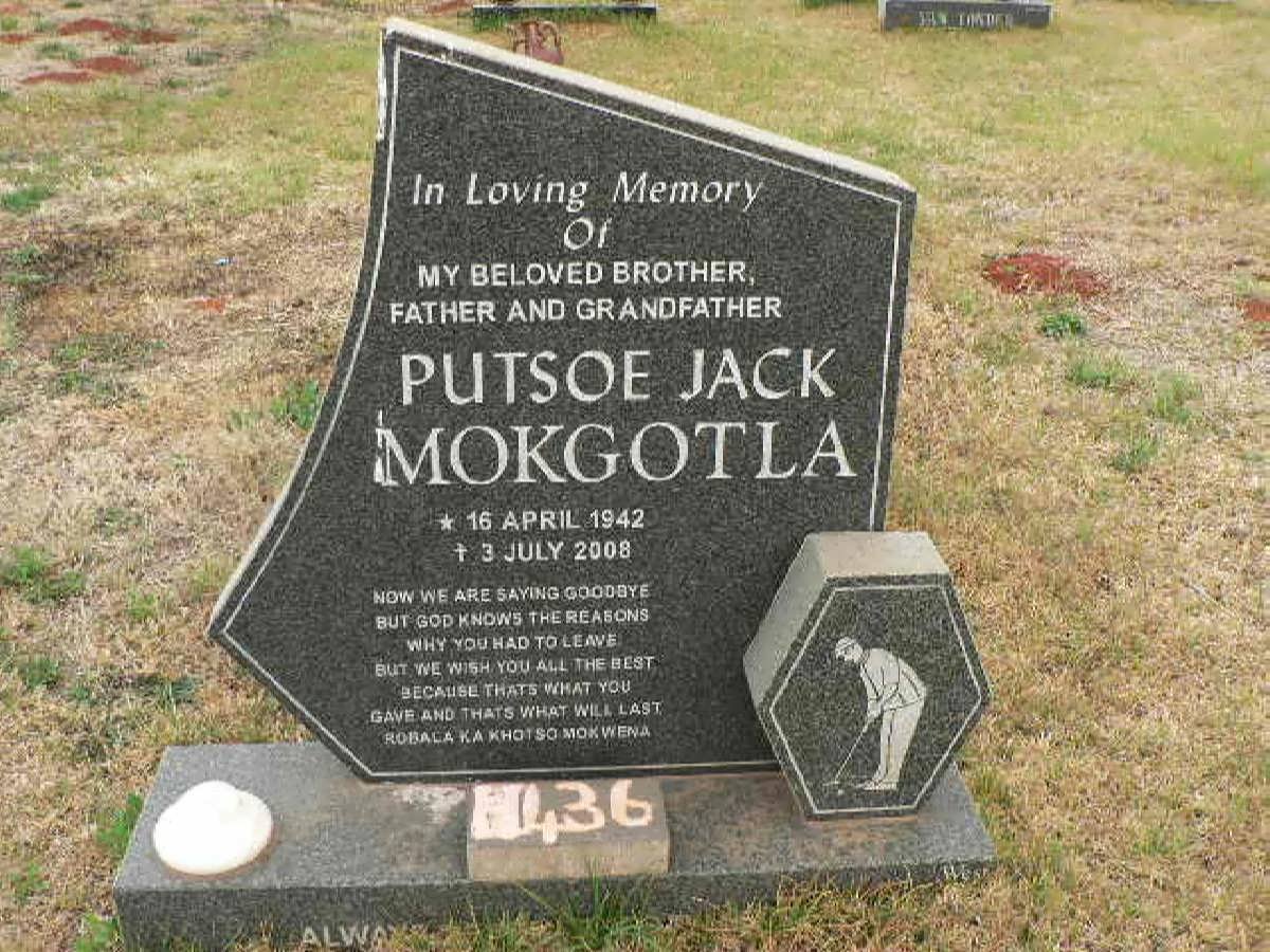 MOKGOTLA Putsoe Jack 1942-2008