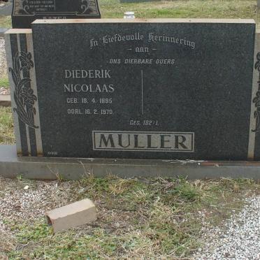 MULLER Diederik Nicolaas 1895-1970