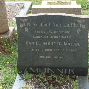 MUNNIK Daniël Wouter Malan 1920-1962