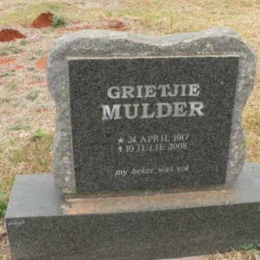 MULDER Grietjie 1917-2008