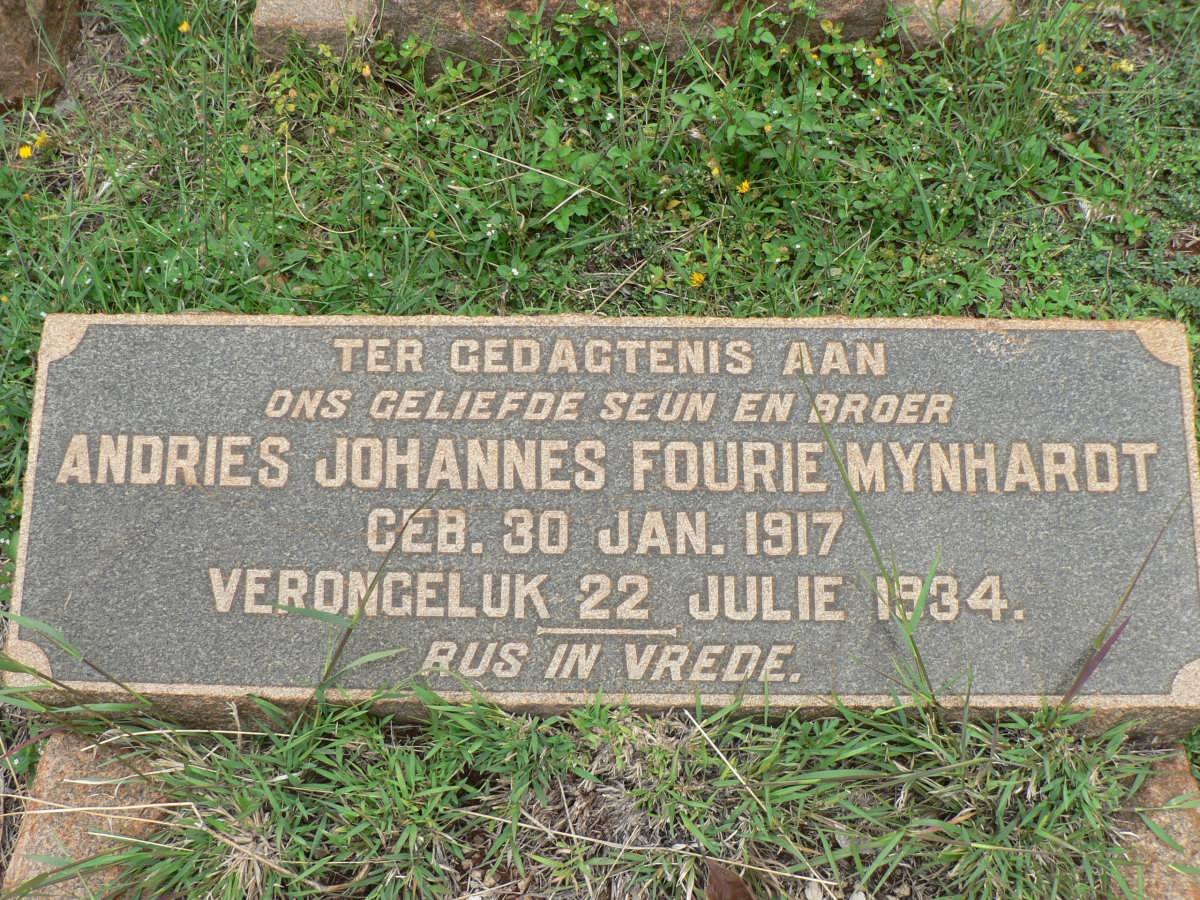 MYNHARDT Andries Johannes Fourie 1917-1934