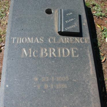 McBRIDE Thomas Clarence 1903-1991