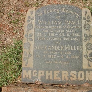 McPHERSON William 1891-1956 :: MILLES  Alexander 1892-1932