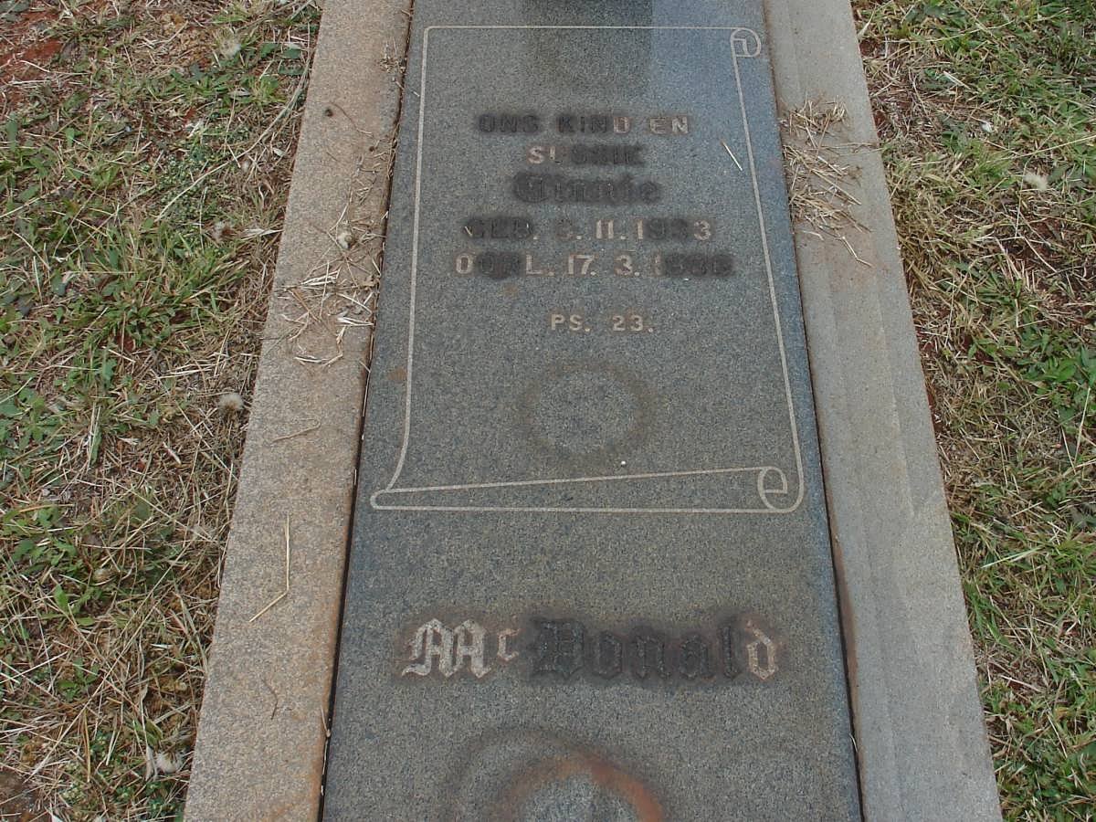 McDONALD Tinnie 1933-1936