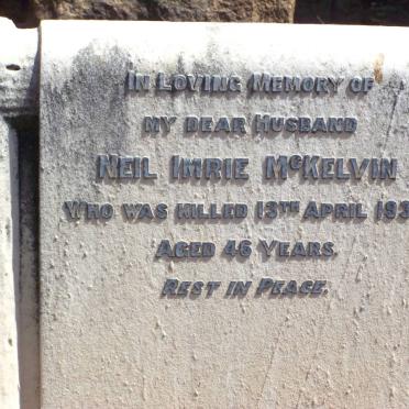 McKELVIN Neil Imrie -1935