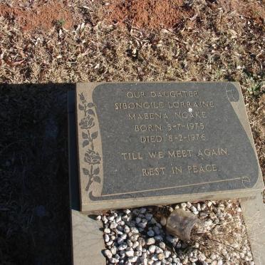 NGAKE Sibongile Lorraine Mabena 1975-1976