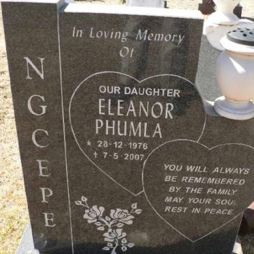 NGCEPE Eleanor Phumla 1976-2007