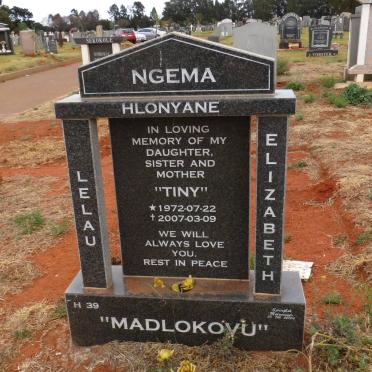 NGEMA Lelau Elizabeth 1972-2007