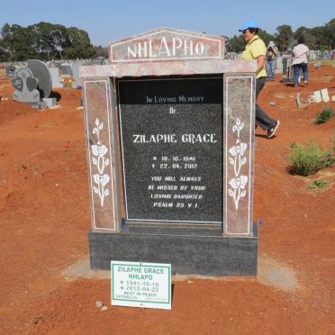 NHLAPO Zilaphe Grace 1941-2012