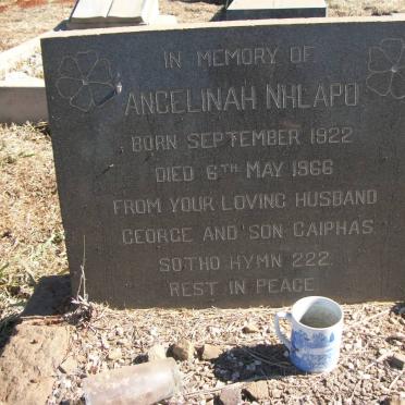NHLAPO Angelinah 1922-1966