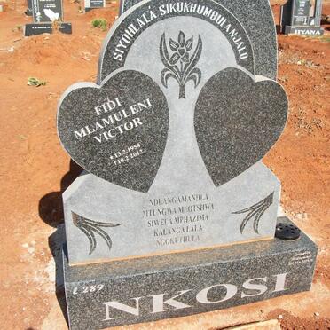 NKOSI Fidi Mlamuleni Victor 1954-2012