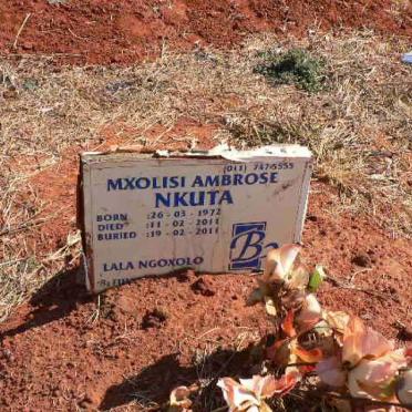 NKUTU Mxolisi Ambrose 1972-2011