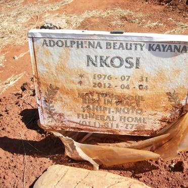 NKOSI Adolphina Beauty Kayana 1976-2012