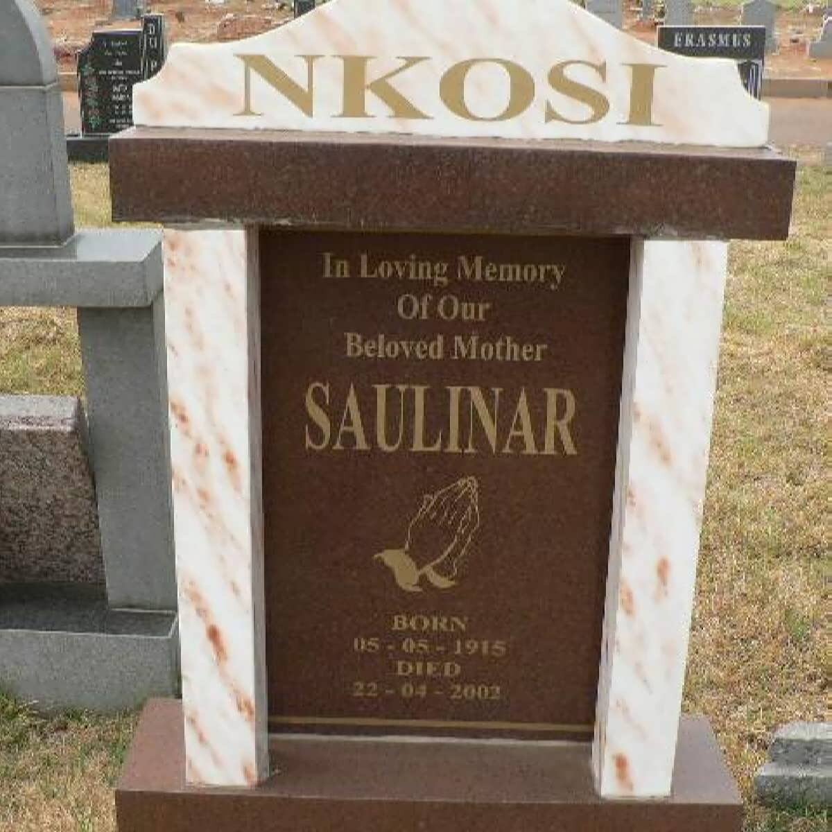 NKOSI Saulinar 1915-2003