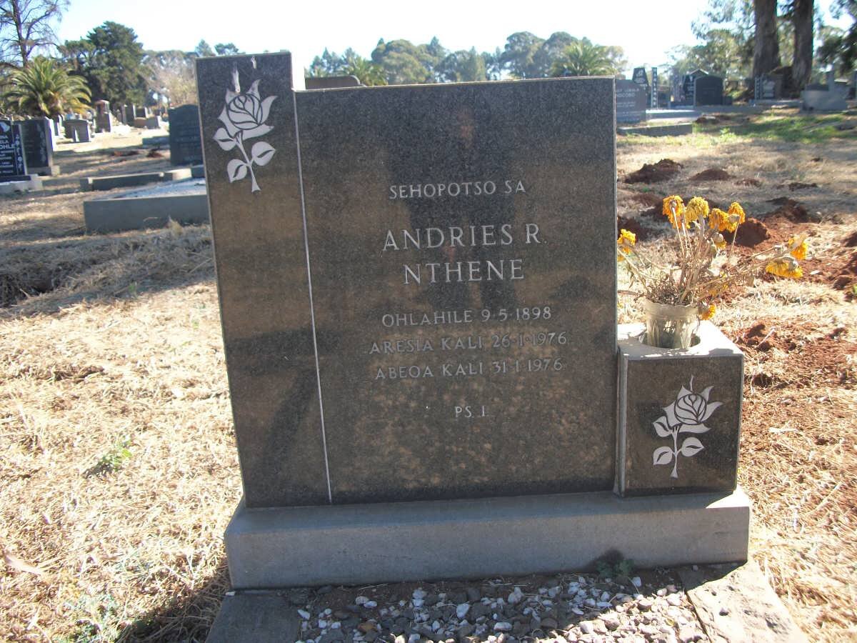 NTHENE Andries R. 1898-1976