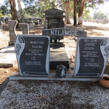 NTLANGOE J.S.M. Jobere Joseph 1886-1982 &amp; Mamatuba Paulina 1898-1974