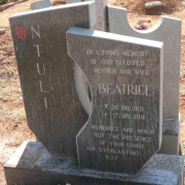 NTULI Beatrice 1951-2011