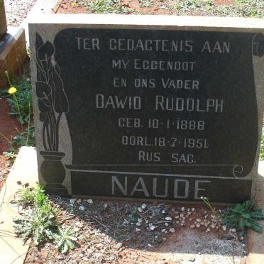NAUDE Dawid Rudolph 1888-1951