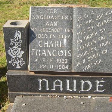 NAUDE Charl Francois 1929-1984