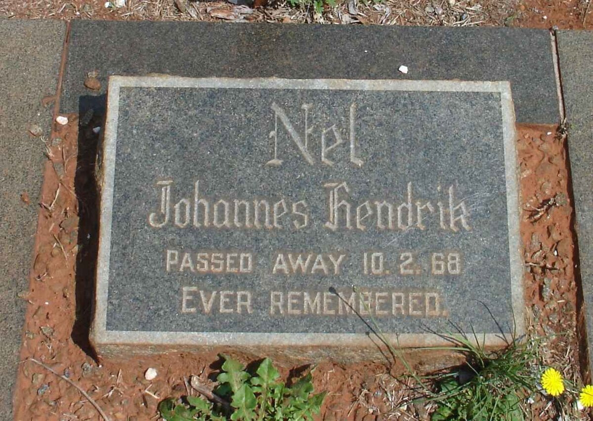 NEL Johannes Hendrik -1968
