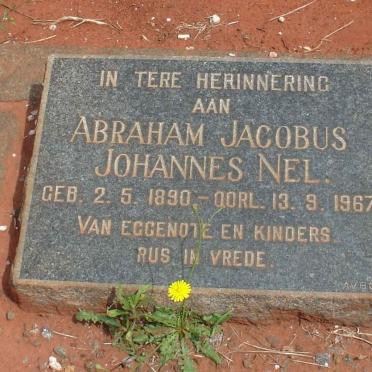 NEL Abraham Jacobus Johannes 1890-1967