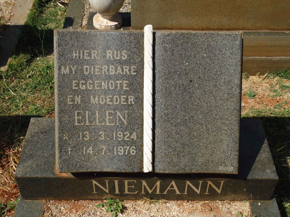 NIEMANN Ellen 1924-1976