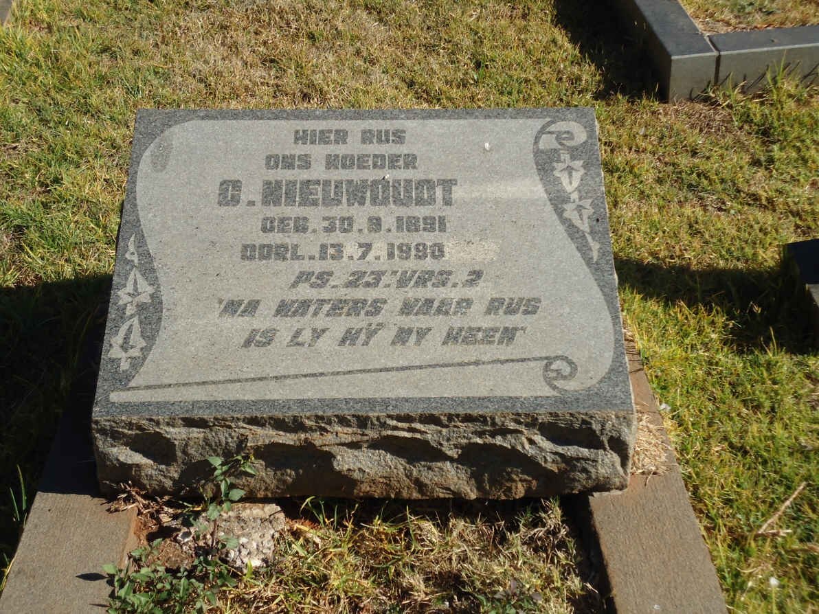 NIEUWOUDT C. 1891-199?
