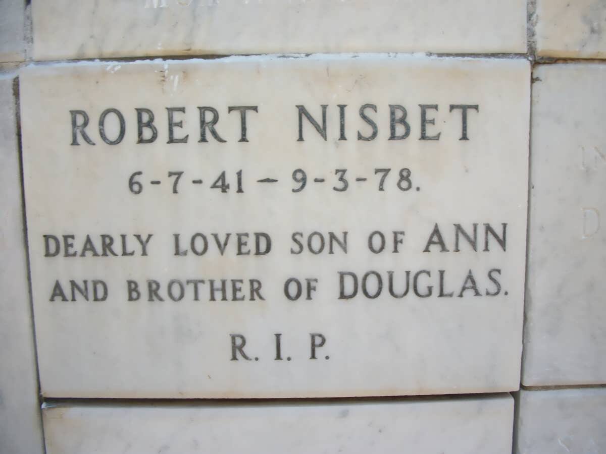 NISBERT Robert 1941-1978
