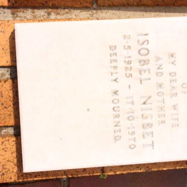 NISBET Isobel 1925-1970