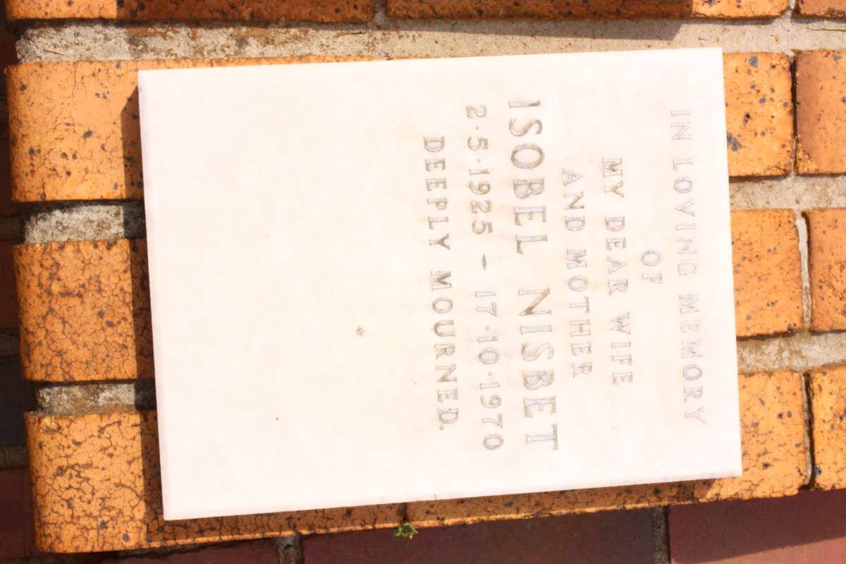 NISBET Isobel 1925-1970