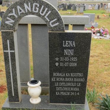 NYANGULU Lena Nini 1925-2008