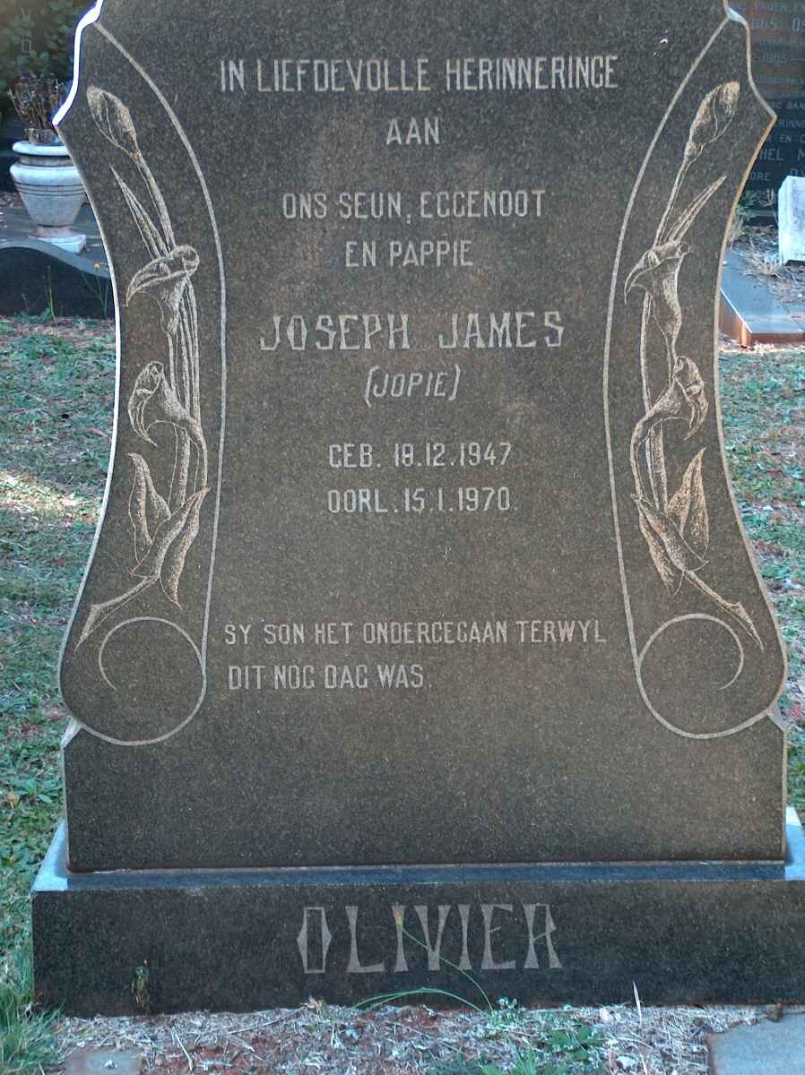 OLIVIER Joseph James 1947-1970