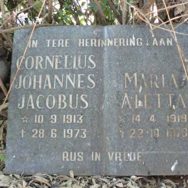 OLIVIER Cornelius Johannes Jacobus 1913-1973 &amp; Maria Aletta 1919-1976