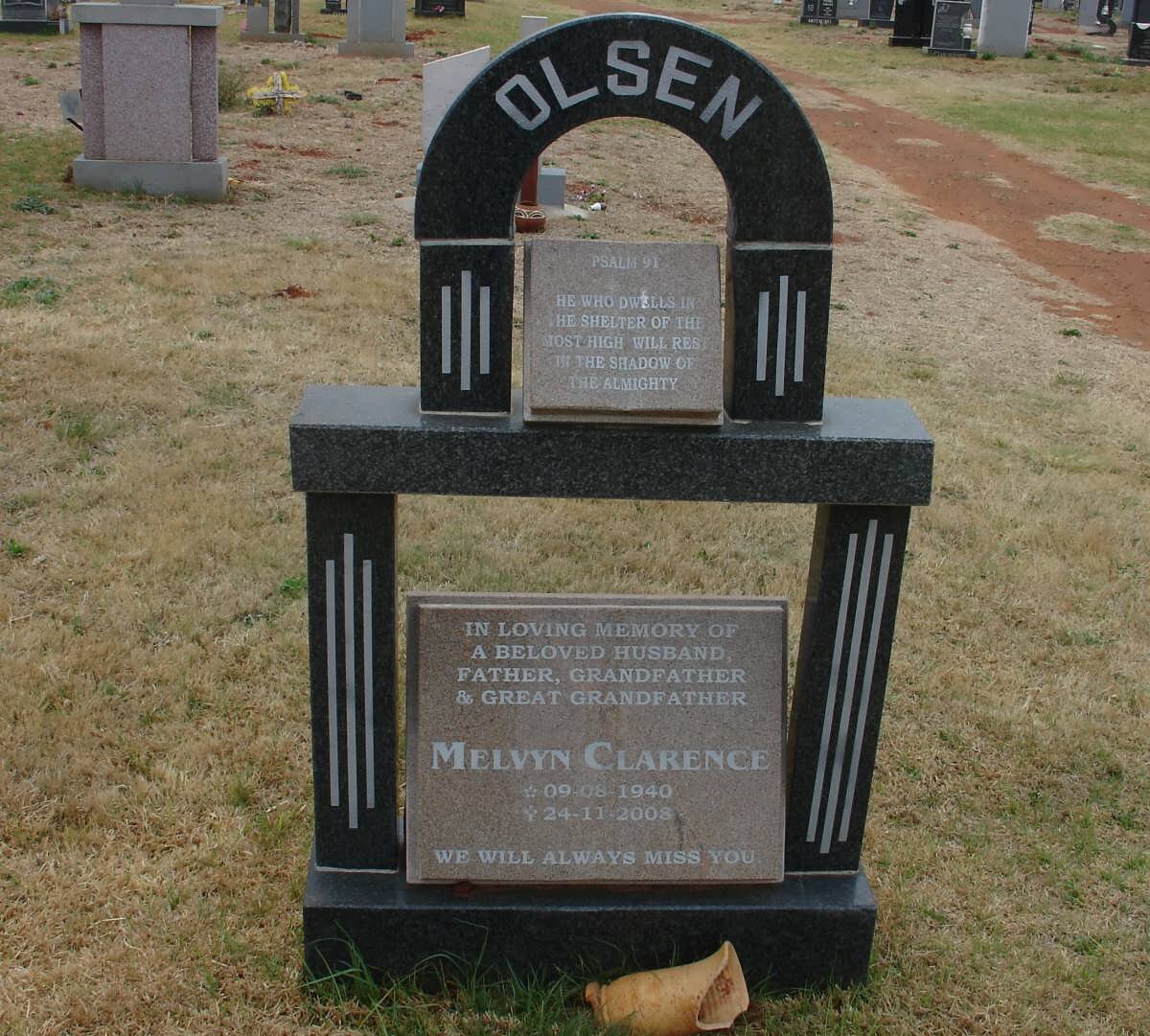 OLSEN Melvyn Clarence 1940-2008