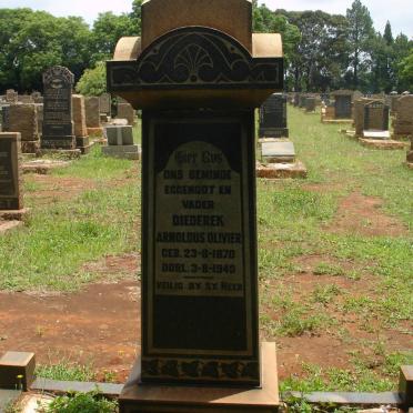 OLIVIER Diederek Arnoldus 1870-1940