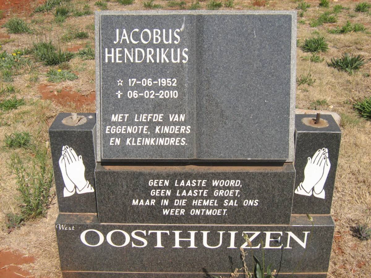 OOSTHUIZEN Jacobus Hendrikus 1952-2010